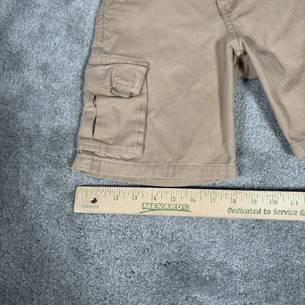 Vintage Old Navy Cargo Shorts‎ Youth Boys 7 Tan Cotton Baggy Heavy Skater Y2K